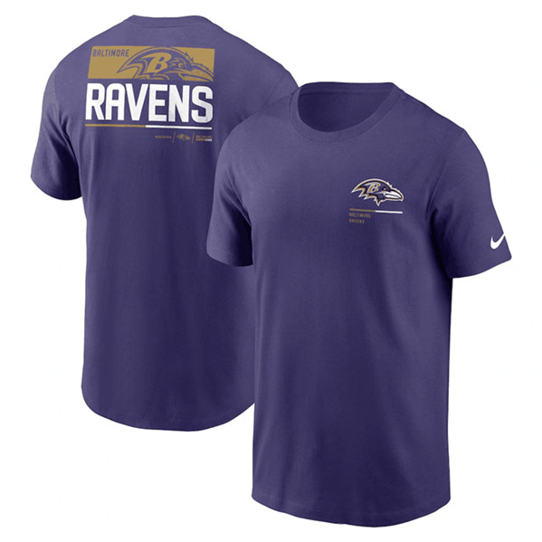 Men's Baltimore Ravens Purple Team Incline T-Shirt